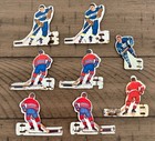 8 Assorted Vintage Metal Table Hockey Men Canadiens Blues Red Wings Leafs
