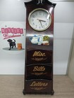 Vintage Wall Mount 1980 s Mail Orgainizer  Key Rack  Combo Wiyth Clock