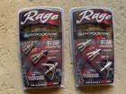 Two Packs Rage Hypodermic Nc No Collar Mechanical Broadheads 100 Grain  2   Cut