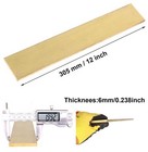 1 4  X 2  C360 Brass Flat Bar 6  Long Solid  250  Plate Mill