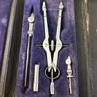 Vintage 1940   s    Vemco Drafting Compass Protractor Set W case Made In Germay