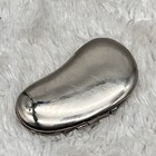 Vintage Halston Elsa Peretti Kidney Bean Solid Perfume Holder Silver Tone Read