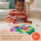 Multicolor Wooden Mandala Puzzle 40 Piece Shape Sorting Toy For Kids 3 Years 