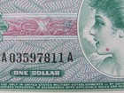 Vintage One Dollar Note Military Payment Certificate Series 651