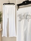 Vtg Juicy Couture Velour Rhinestone Track Pants Sz Xl Y2k 90s Spellout