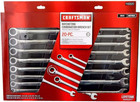 Craftsman 20 Pc Combination Ratcheting Wrench Set Metric Mm   Standard Sae