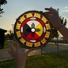 Native American Stained Glass Suncatcher Medicine Wheel Window Hanging Decor