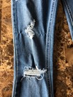 Hollister Junior Skinny High Rise Jeans Size 0 Distressed Flower Embroidery