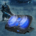 Laptop Cooling Pad 4 Quiet Fan Pc Notebook Cooler Stand Led Dual Usb Lcd Display