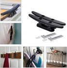 Small Boat Cleat Open Base 4 Inch Black Nylon Dock Cleats marine Accessories    