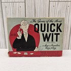 Vintage Parker Bros Card Game Of The Hour Quick Wit Complete 1938 Ephemera