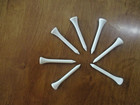 2  1 8 Inch Wood Golf Tees White Color 250 Count  Great For Irons   Hybrids