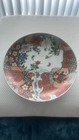 A Large  Antique Japanese Imari Porcelain Charger With Floral And Bird Motifs 