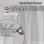  Light Grey Sheer Curtains 84 Inches Long 2 Panels Set For Bedroom Living 
