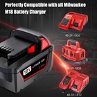 Milwaukee M18 5 0ah Battery And Charger Combo 2 Pack Cordless 48-11-1850 Replace