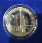 1986 S Ellis Island Statue Of Liberty Proof 2 Coin Set W  Silver Dollar   Half