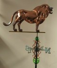 Large Lion  Weathervane very Rare  Copper all Parts sold As Shown no Roof Mount