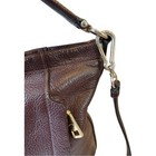 Coach Scout Oxblood Maroon Polished Pebble Leather Hobo Crossbody Bag Purse