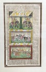 Indo Persian Painting Illuminated Manuscript Gold Framed With Silk Matt