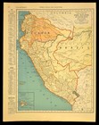 Vintage Peru Map Wall Art Ecuador South America 1930s Old Antique Original
