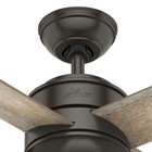 Hunter Fan 36 Inch Noble Bronze Indoor Ceiling Fan With Led Light And Pull Chain