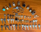 Vintage Key Lot Padlocks Ford Chrysler Gm Yale Taylor 59 Piece Locksmith Craft