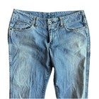 Vintage Y2k Lucky Brand Dungarees Vital Flare Low Rise Rinsed Blue Jeans 10 30