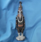 Papua New Guinea Lower Sepik Carved Wood House Spirit Figure