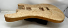 Strat Alder Guitar Body W  Flame Maple Drop Top  Hh Pickups  Free Shipping 