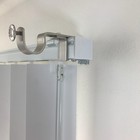 Outside Mounted Blinds Curtain Rod Bracket Attachment  satin Nickel  Set Of 3 