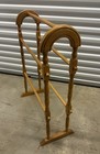 Antique Vintage English Beech Wooden Quilt Bar Rack Stand - 33 75 