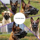Adjustable Pet Dog No Bite Muzzle Cage Mouth Mesh Cover For Xs S M L Xl Xxl Usa