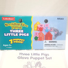 Three Little Pigs Story Telling Glove Puppets Lakeshore Puppets  7 Pieces  -new