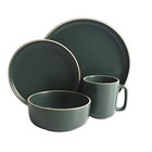 16 Piece Kitchen Dinnerware Set Round Dishes Plates Bowls Mugs Service For 4