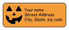 30 Halloween Personalized Return Address Labels Stickers Tags Pumpkin