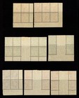 Australia 1937-38 Perf  13  x14 Imprint Blocks  Mint Or Nh  13   Stamps Cat   198 
