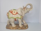 Vintage Resin Carved Elephant Large Figurine Statue 10 5  Tall  Koreart 