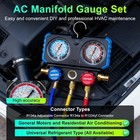Trainboy 3-way Manifold Gauge Set  Hvac Diagnostic And Charging Kit For Black 