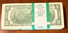 100   2  Two Dollar Bills   2 Bill  - Uncirculated Sequential - Buy More   Save