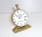 Vintage Style Table Top Desk Brass Clock Antique Collectible Watch Decorative