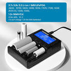 4 Bay Smart 18650 Charger With Lcd Digital Display Universal Battery Charger For