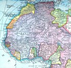1899 Miller Map Africa Congo Guinea Transvaal Egypt South Cape Colony Morocco
