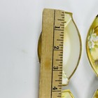 6 Nippon Hand Painted Open Salt Gold Moriage Dogwood Flowers M In Wreath Ca 1915