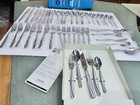 Oneida Cleo Stainless Steel Flatware 45 Pc Set Service For 8 New Open Box