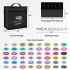48 Or 72 Colors Alcohol Markers Brush Tip  Double Tipped Craft Markers Set
