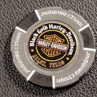 Black Gold Hd   Texas  gray black Full Color  Harley Davidson Poker Chip