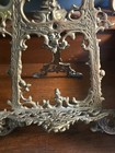 Vintage Large 16  Tall Brass Easel Baroque Victorian Rococo  Tabletop Display