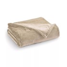 Brookstone King Heated Micro Herringbone Blanket Taupe