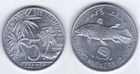 Rare Coelacanth Fish On 1992 Comoros F a o  5 Francs Coin Km 15 - Uncirculated