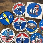 Vtg Aviation Nasa Patches   Stickers Lot- Tom Cat  X-29 A-6 E-2c Hawkeye Mohawk
